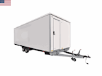 Scanvogn 730 | Badvogn med oliefyr Toilet-/badvogn