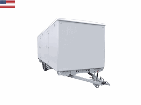 Toilet/badvogn 2x4 bad med oliefyr