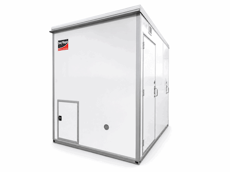 Type 240: Toilet/bath trailer with washing machine