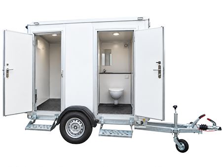Toiletvogn 240 med 2 toiletter & kværn - Ø110 mm